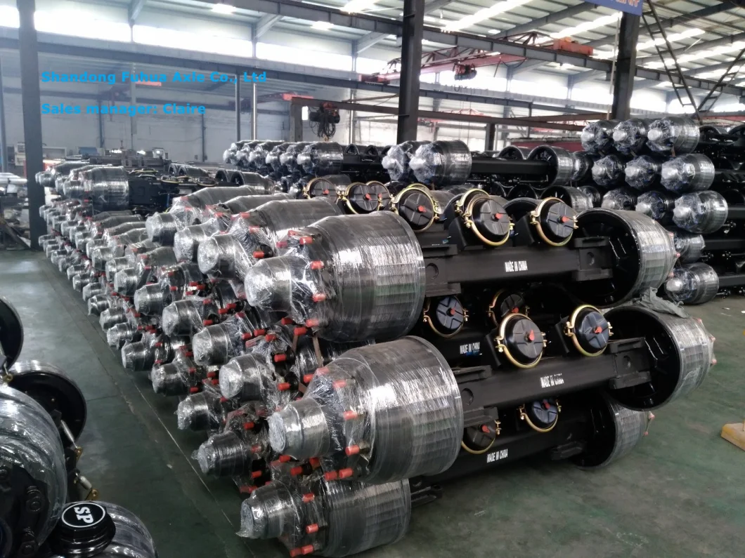 Germany Type Rear Axle BPW Axle 12t 14t 16t 18t Trailer Axle Truck Axle for Auto Spare Part and Semi Trailer Part