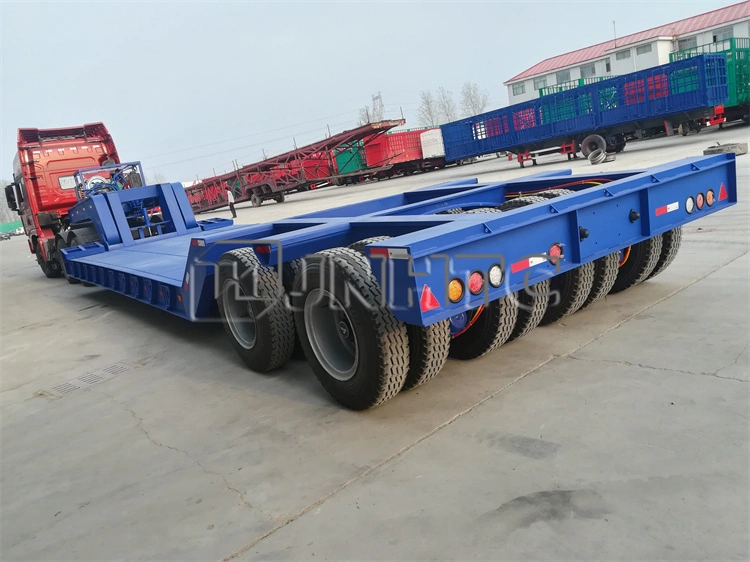 Six Axles in Two Three Lines Lowbed 80 Ton 100 Ton 120 Ton 150ton Low Loaders Low Bed Semi Trailer