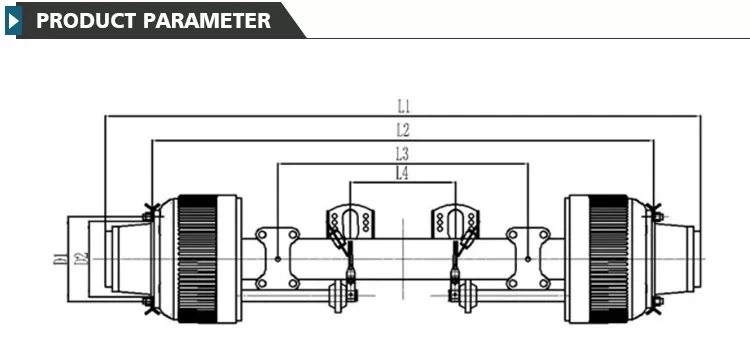 Trailer Axle Truck Axle Rear Axle American Type Axle Series Axle 12ton Axle Without Drum Front Axle Price