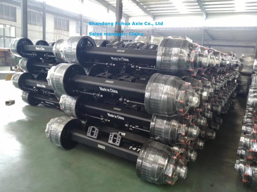 Germany Type Rear Axle BPW Axle 12t 14t 16t 18t Trailer Axle Truck Axle for Auto Spare Part and Semi Trailer Part