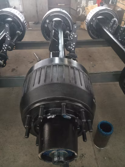 BPW 액슬 독일형 액슬 1850mm 세미트레일러용 내부 드럼 액슬 16t